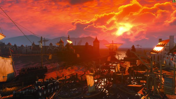 Ведьмак пейзажи Новиград