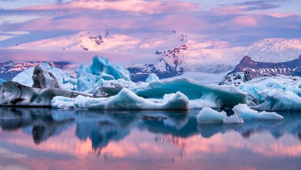 Зима Северный полюс