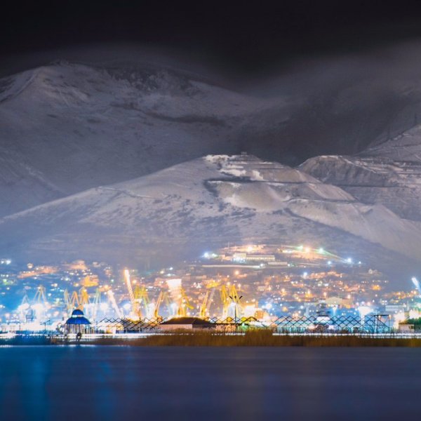 Зима Новороссийск горы