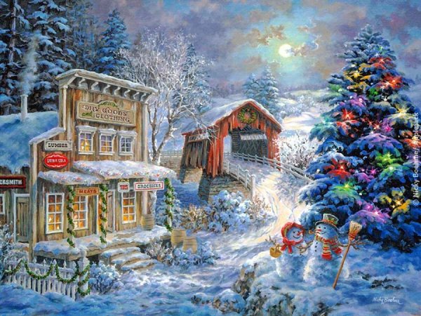 Художник Nicky Boehme новый год