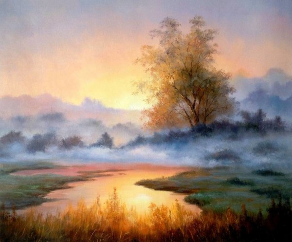 Картина художника Смородинов Руслан-"рассвет"