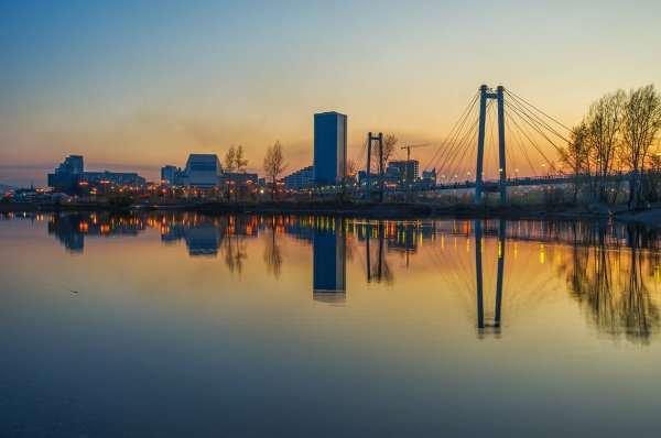 Вантовый мост Красноярск панорама