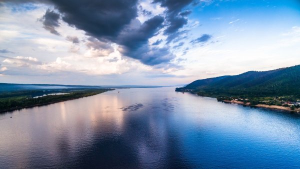 Река Волга в Самарской области