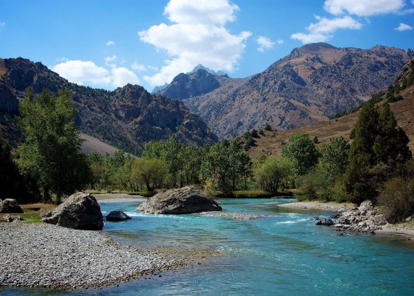 Река Ханака Таджикистан