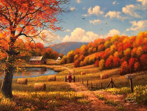 Абрахам Хантер художник картины природа