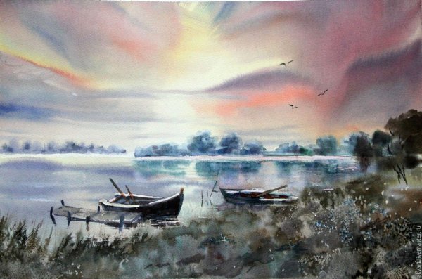 Аля Прима пейзаж море