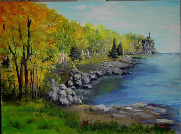 Пейзажи природы гуашью