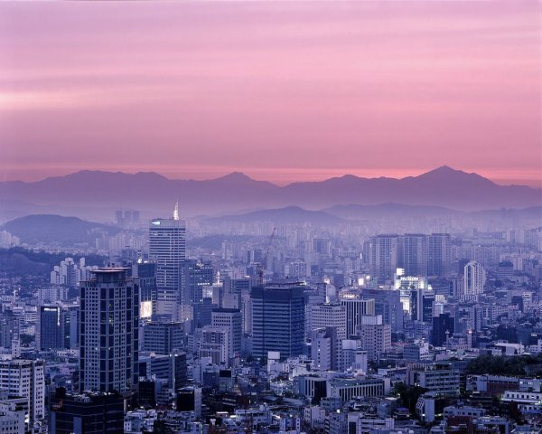 Сеул Южная Корея осень