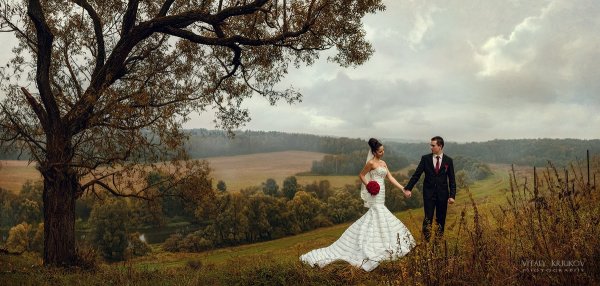 Невеста обои пейзаж