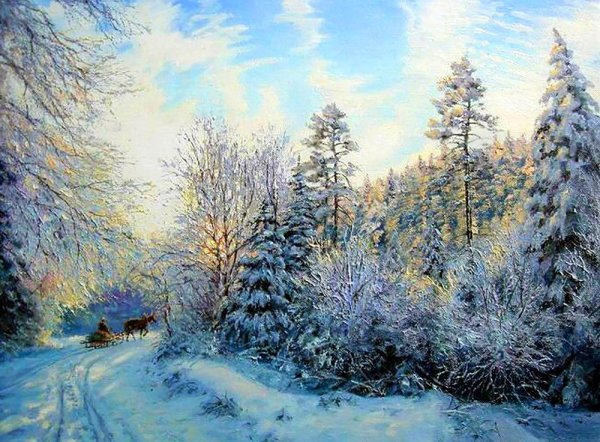 Зимний пейзаж Александр Леднев