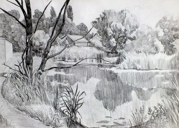 Пейзаж в графике