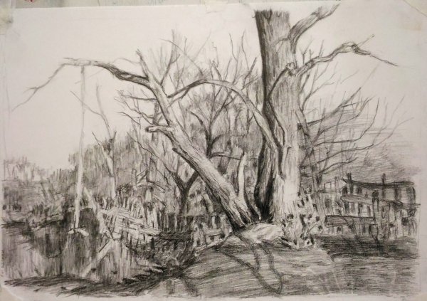 Пейзаж в графике