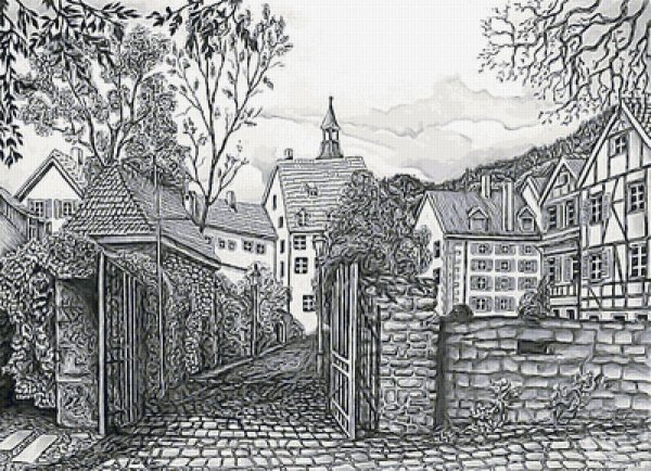 Графический пейзаж города