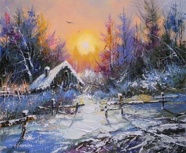Александр Ходюков зимние картины
