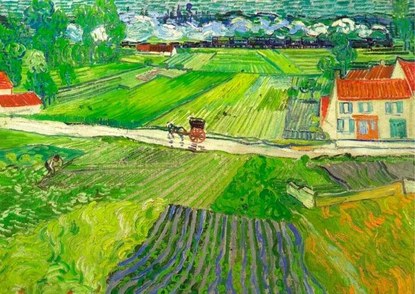 Ван Гог дорога в овере после дождя