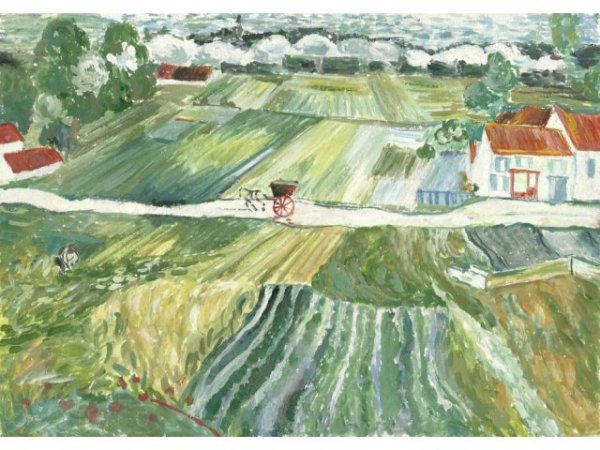 Улица и лестница в овере 1890 Винсента Ван Гога