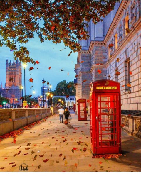 Осенний Лондон Инстаграмм