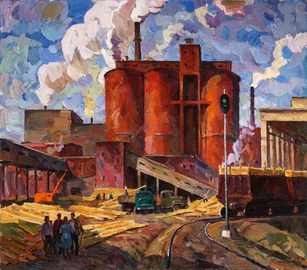 Бэнкси Индустриальный пейзаж