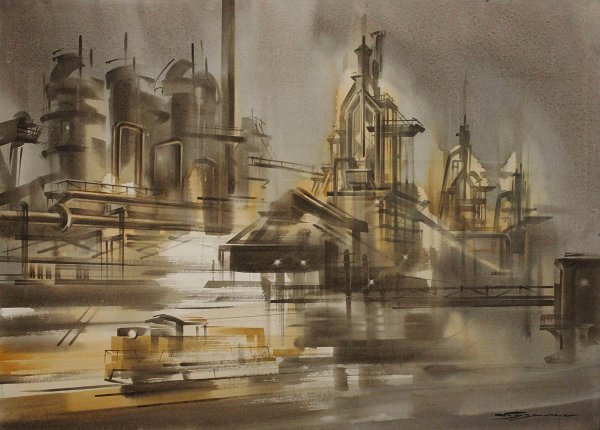 Пейзаж Самохвалов Индустриальный