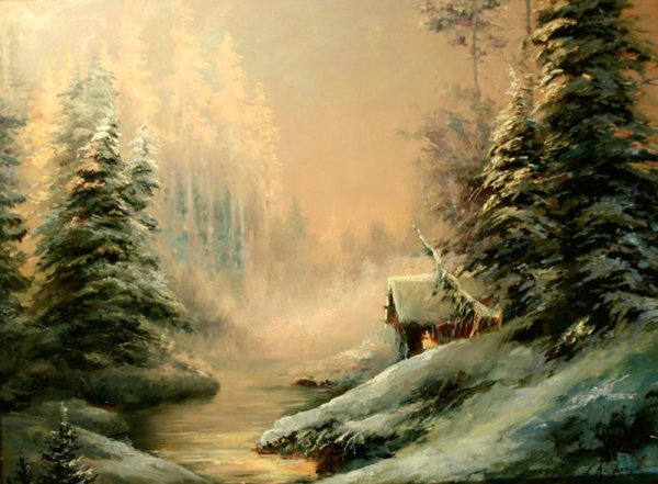 Иван Константинович Айвазовский – «зимний пейзаж», 1876