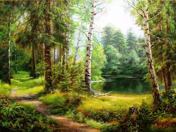 Художник Зайцев Виталий Геннадьевич лес