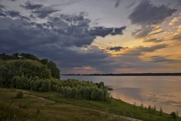 Красивый Волжский пейзаж