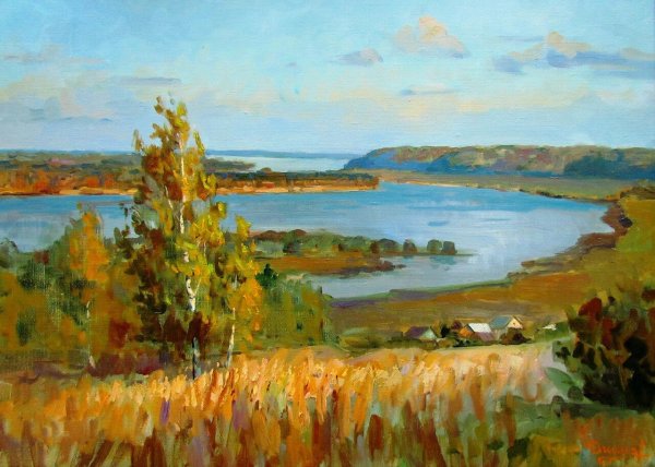 Викентий Лукиянов берег реки Волги