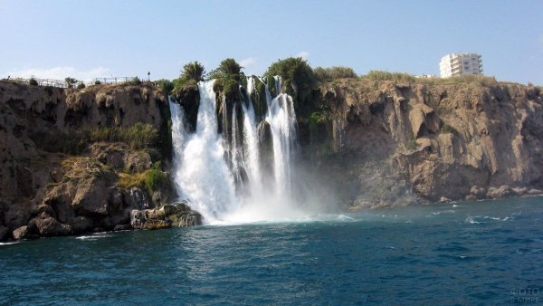 Природа Турции водопад в Анталии