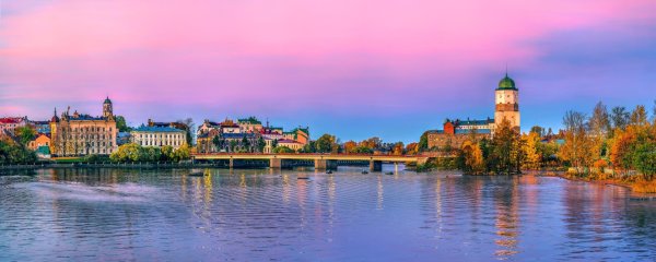 Выборгский замок панорама