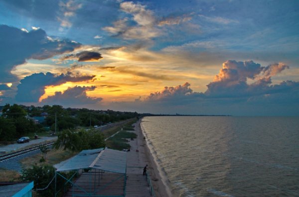 Город Ейск пляж