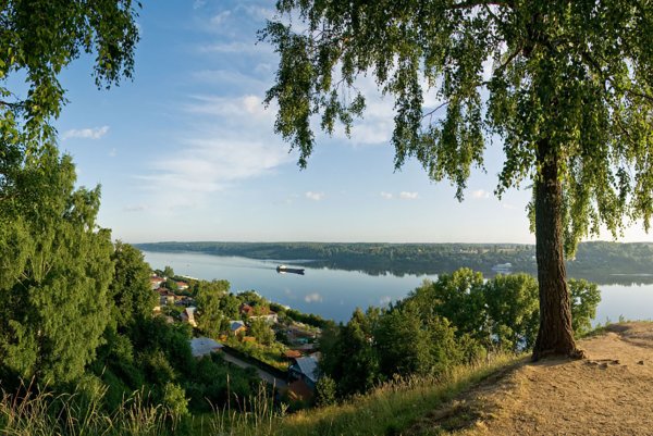 Плес берег реки Волги