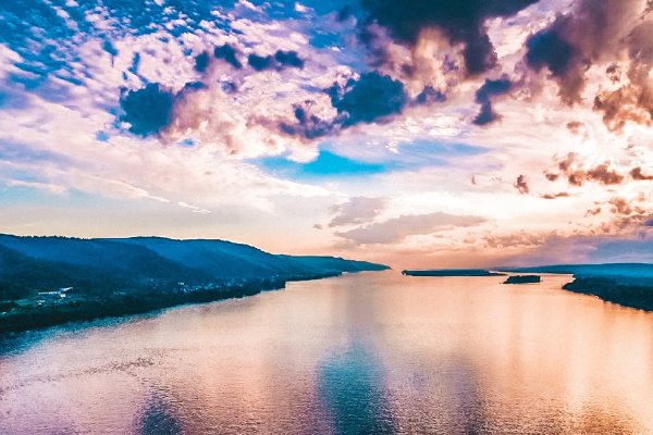 Река Волга в Самарской области