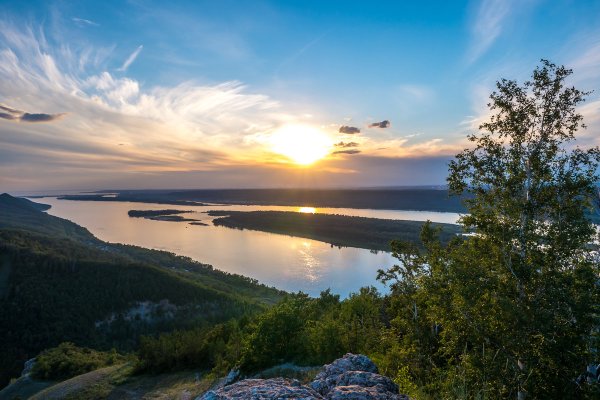 Вид с горы Стрельная Самарская область