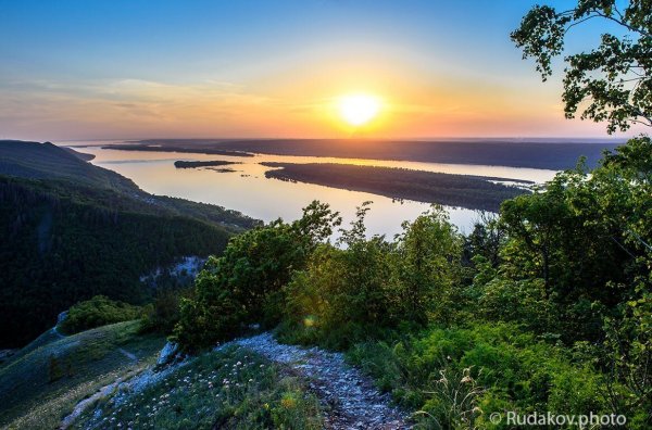 Река Волга Приволжье берег