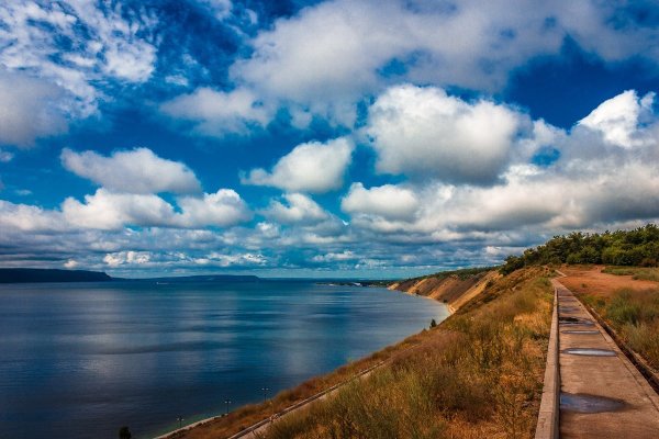 Река Волга высокий берег Приволжье