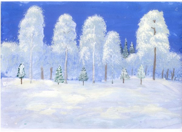 Рисование «зимний пейзаж» (Комарова т.с.)