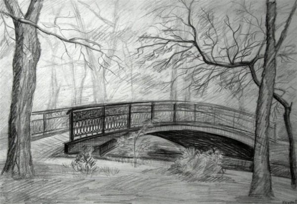 Пейзаж в графике