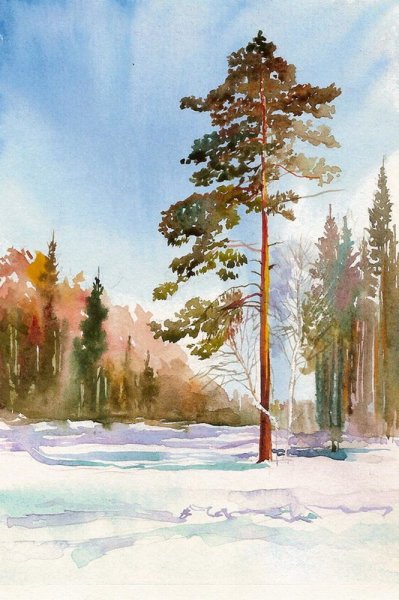 Пейзажи для рисования акварелью