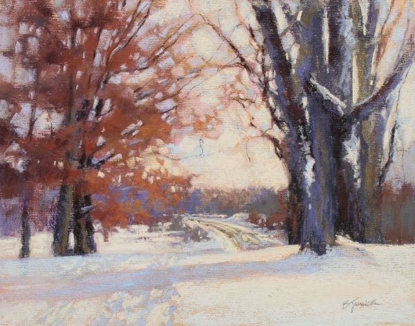 Ирина Климова пейзаж пастель.