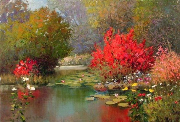 Художник-Импрессионист Кент Уоллис. (Kent r. Wallis