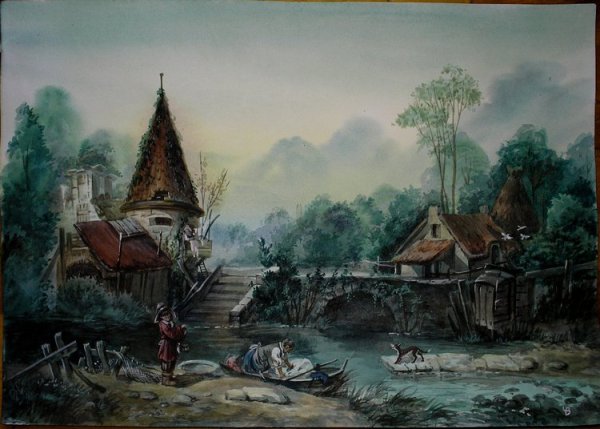 Буше пейзаж в окрестностях Бове