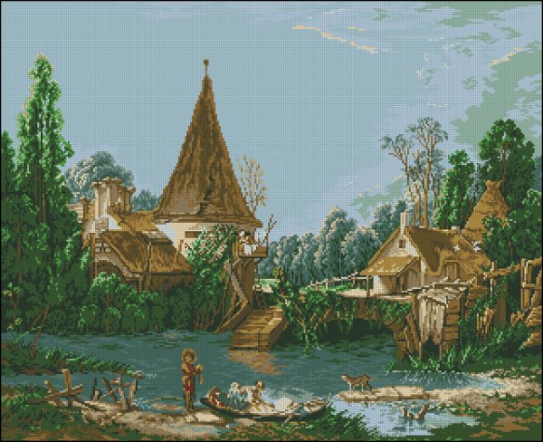 Франсуа Буше ферма картина