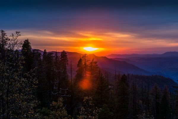 Пейзаж закат