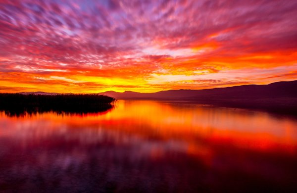 Пейзаж рассвет