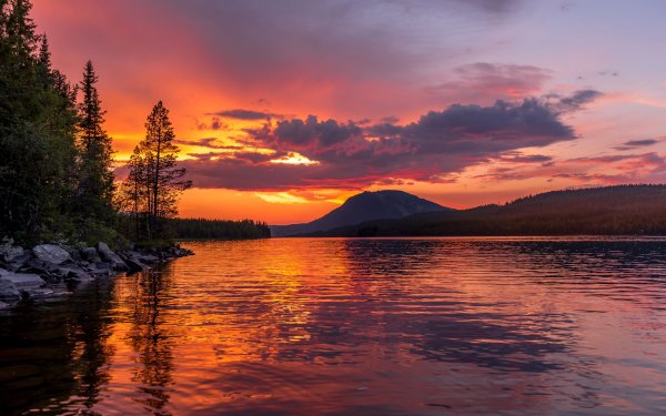 Закат в горах