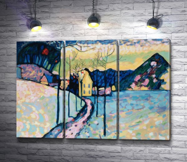 Василий Кандинский зимний пейзаж 1909