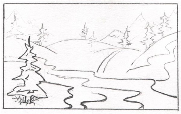 Рисунок с помощью линий