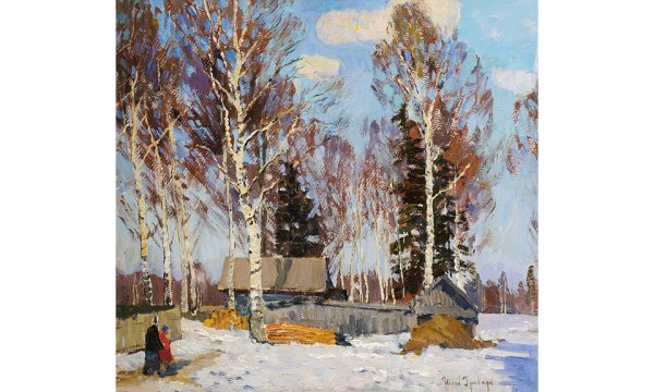 Грабарь зимний пейзаж 1954