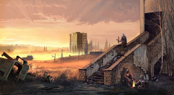 Сталкер блокпост арт