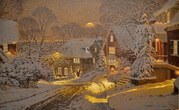 Гавриил Кондратенко зимний вечер 1883